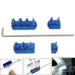 چسبونک قطاری پیچی چهار پارچه قابل تنظیم صافکاری بی رنگ همراه با میله