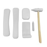 چکش قلم قالب تنه مشتی تفلونی 6 پارچه صافکاری مدل TEF-6PC