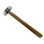 چکش دو سر فیبری دسته چوبی صافکاری بی رنگ مدل CH-DF-8821