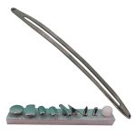 کمان صافکاری 9 سر حرفه ای نقره ای مدل NEW-KA86-PDR