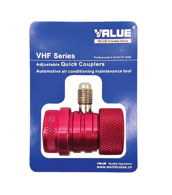 کوپلینگ 1/4 شارژ گاز کولر خودرو Value قرمز مدل VHF-SA