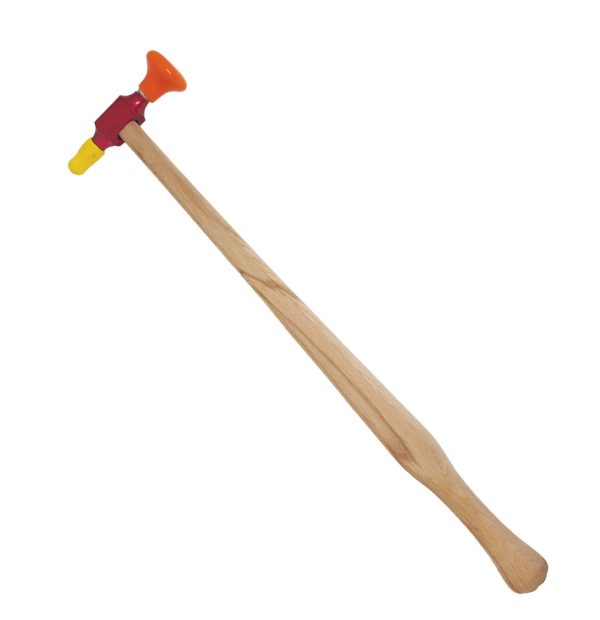 چکش دسته چوبی دو سر ژله ای صافکاری بدون رنگ پی دی آر مدل CD-10381
