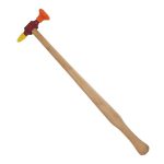 چکش دسته چوبی دو سر ژله ای صافکاری بدون رنگ پی دی آر مدل GH-10381