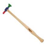 چکش دسته چوبی دو سر ژله ای صافکاری بدون رنگ پی دی آر مدل AB-10381