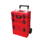 جعبه ابزار تخصصی چرخدار سه طبقه قرمز کیوبریک مدل Prime Cart 2.0 Expert RED set Ultra HD
